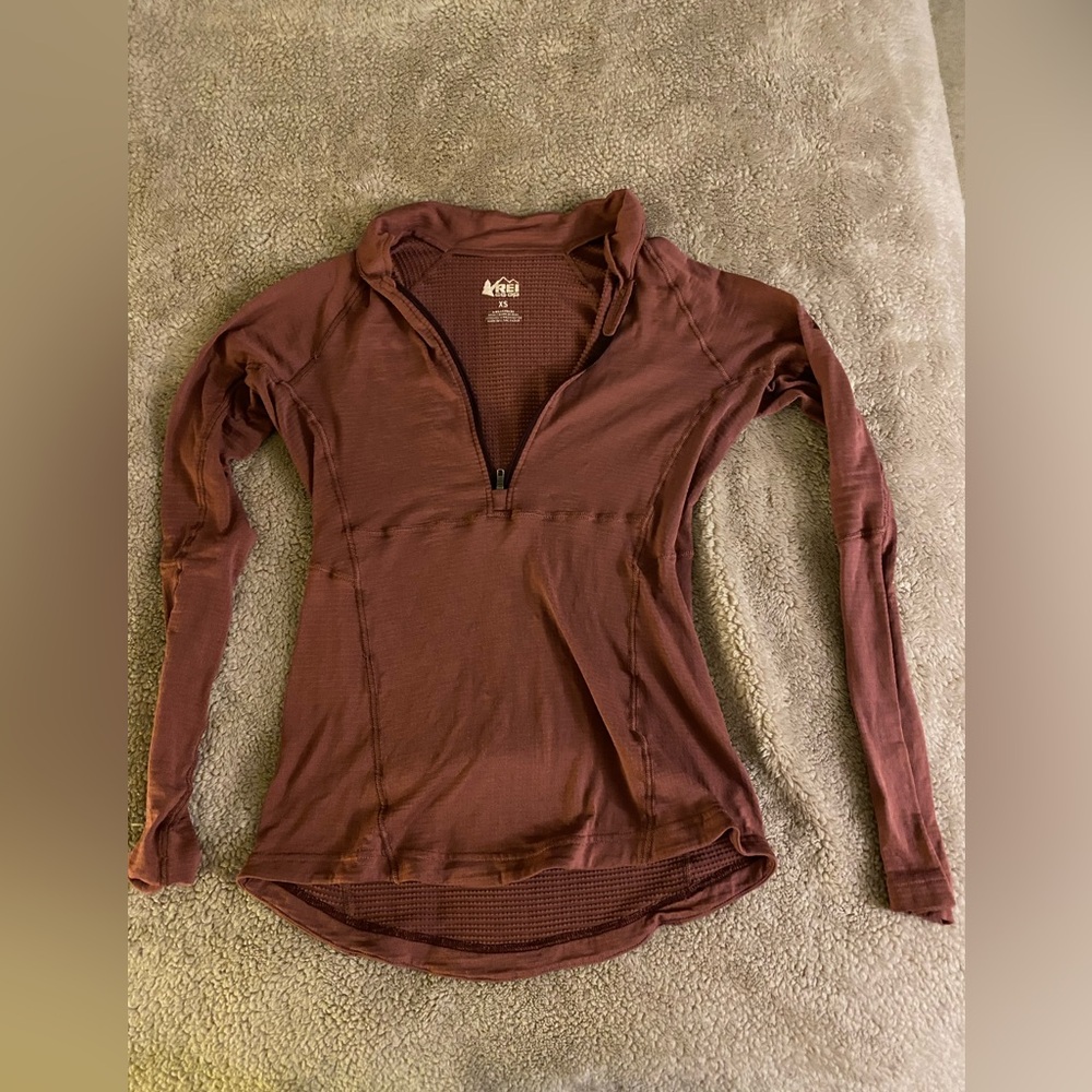 REI 1/4 zip base layer